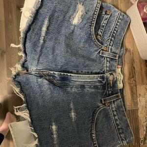 Levi high waist shorts